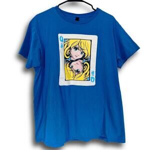 Blue, Queen of Hearts Anime Tee